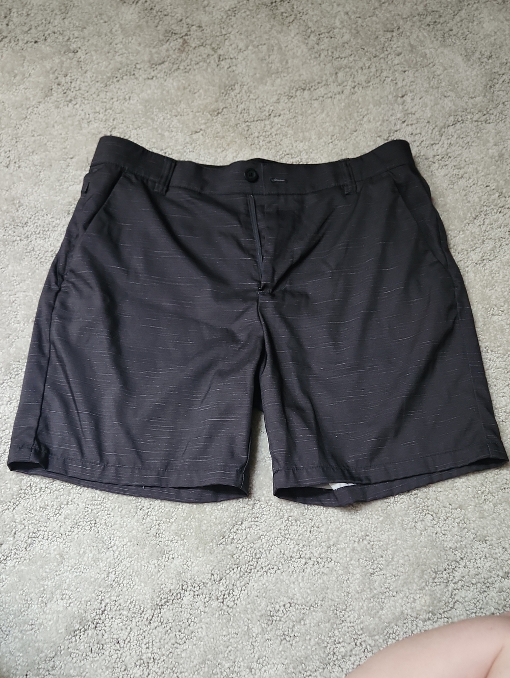 Men's Black Casual Performance Shorts